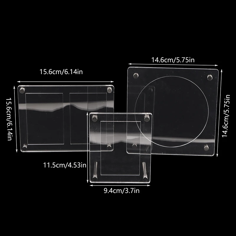 1PC Record Display Rack CD Picture Display Stand Card Holder Transparent Acrylic Photo Frame Household Album Bedroom Album Racks 6