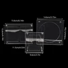 1PC Record Display Rack CD Picture Display Stand Card Holder Transparent Acrylic Photo Frame Household Album Bedroom Album Racks 6