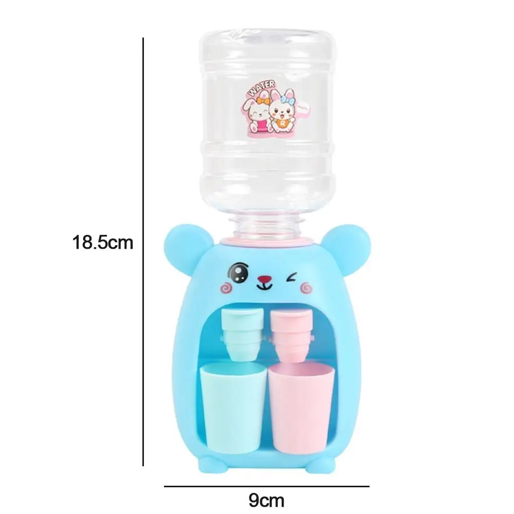 Mini Water Dispenser for Children Kids Gift Cute Cold/Warm Water Juice Milk Drinking Fountain Simulation Cartoon Pig Kitchen Toy water dispenser beverage dispenser