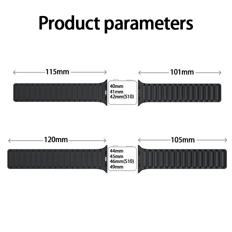 Magnetic Silicone Loop Strap
