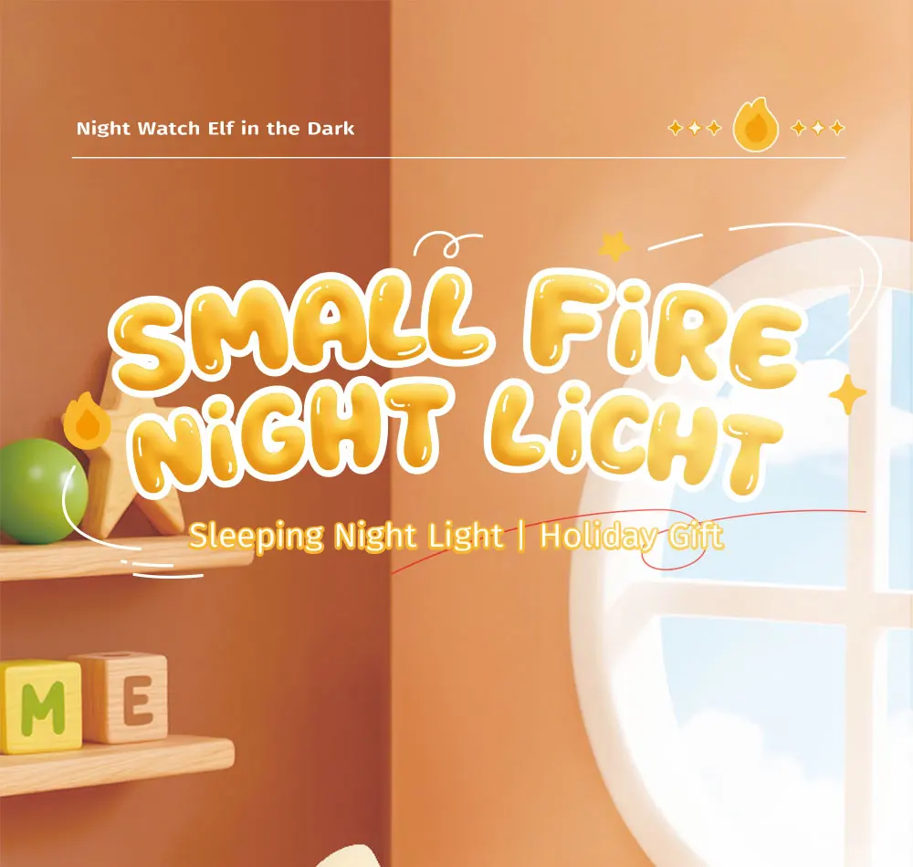 Campfire Night Lights Creative Bedside Room Decoration Atmosphere LED Light Desk Lamp Nightlight for Kid Christmas Birthday Gift