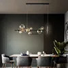 New Foam Led Chandelier Long G9 For Table Dining Room Kitchen Bar Pendant Lamp House Decor Lusters Suspension Design Lighting 4