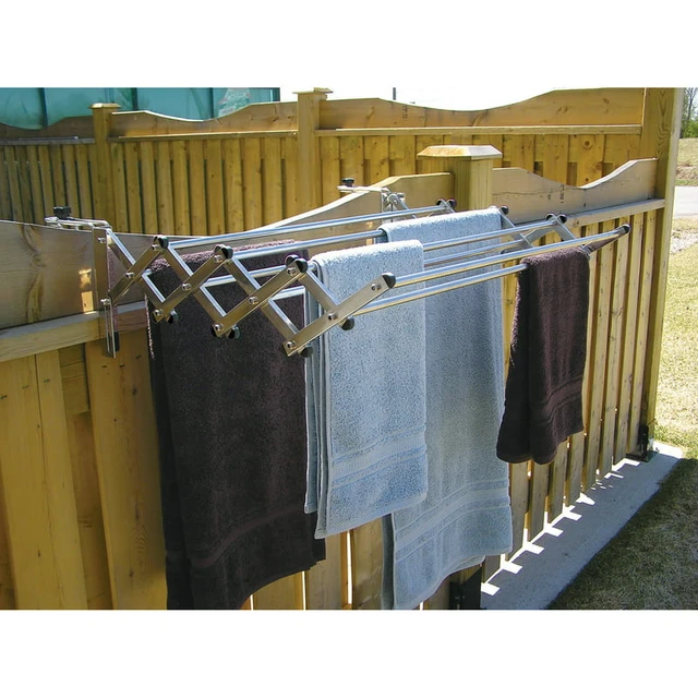 Indoor/Outdoor Foldable Drying Rack with Optional Wall-Mount