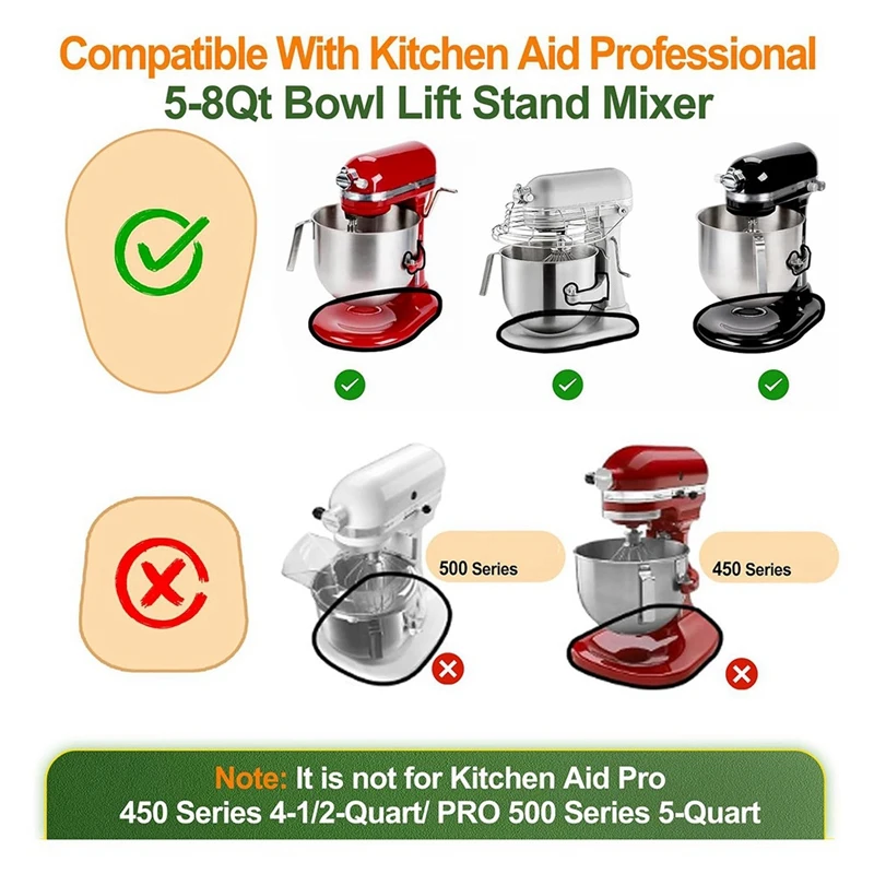Bamboo Mixer Slider For Kitchenaid 5-8 Qt Bowl-Lift Stand Mixer, Kitchen Countertop Storage Accessoriesm12k 4