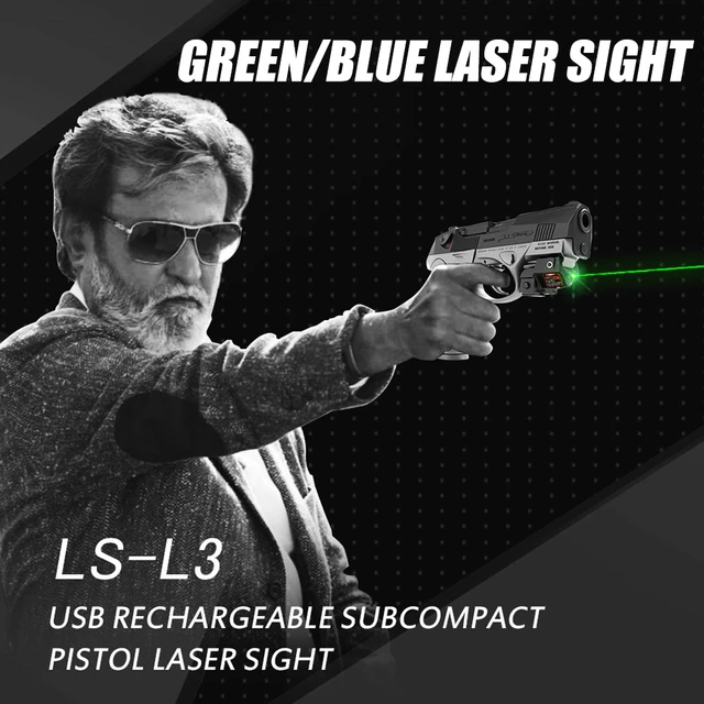 Pointeur Laser vert tactique Rechargeable USB, vue avec 550lm LED lampe de  poche 20mm Rail Picatinny pour G2C G3C Glock 17 - AliExpress