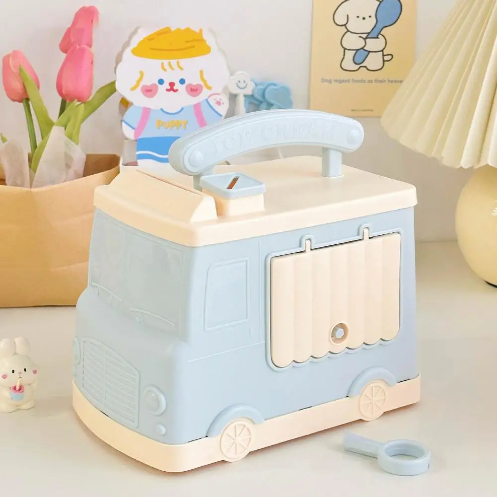 Useful Money Box Multipurpose Money Jar Vibrant Color Comfortable Handle Piggy Bank Toy Box Decoration