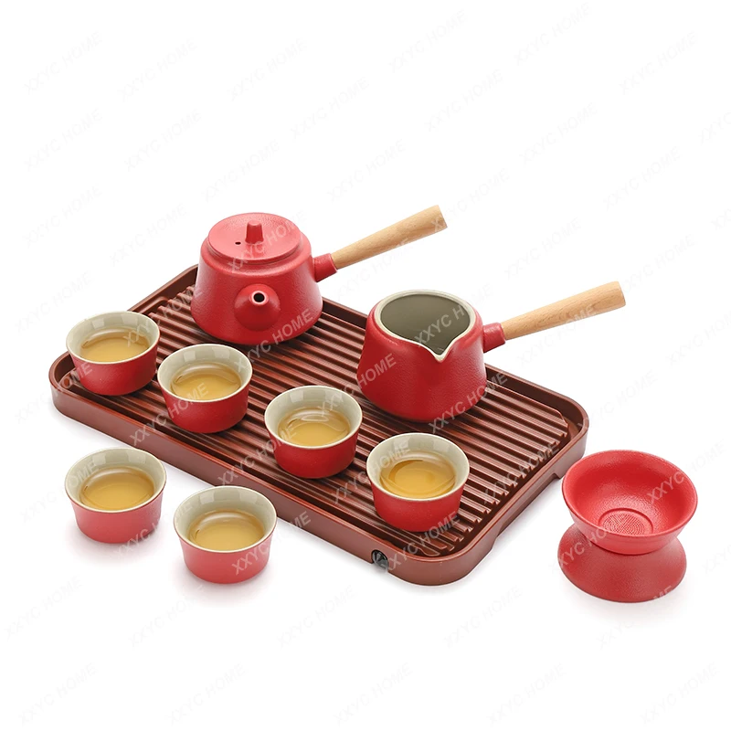 

Travel Tea Set Suit Household Outdoor Ceramic Teapot Teacup