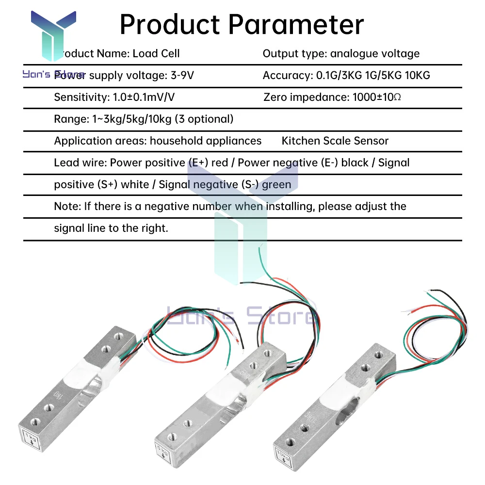Aluminum Alloy Multi-Capacity Load Cell Weight Sensor