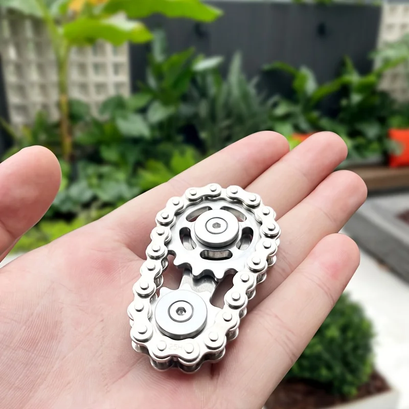 Finger Top Gear gyro Toy Adult stress relief tabletop toy creative fingertip gear chain anxiety relief finger gyro toy