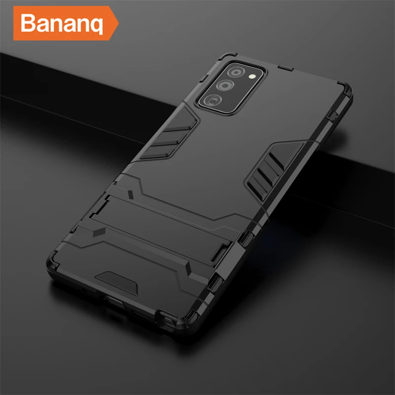 

Bananq Stand Case For Samsung Note 20 Ultra 10 Plus Lite 8 9 A50 A51 A52 A71 A72 5G A91 A01 A02 A2 Core ShockProof Cover
