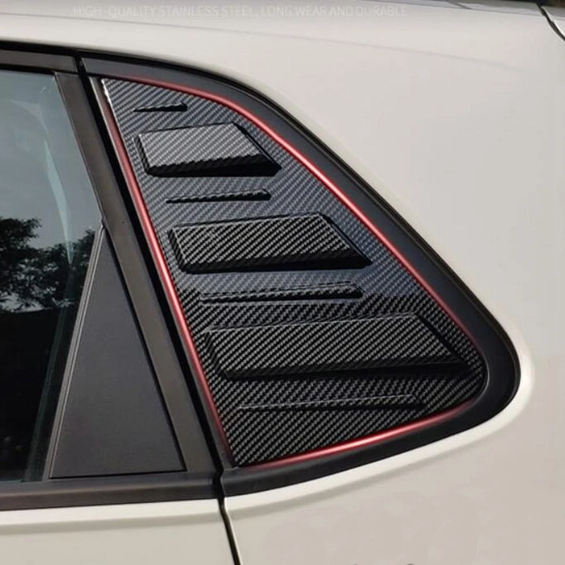 

Треугольные наклейки на задние окна для POLO 2011-2018, автомобильные наружные оконные жалюзи, защитная отделка