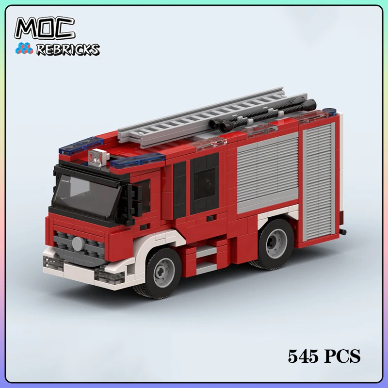

545 шт., Детский конструктор MOC Fire Engine