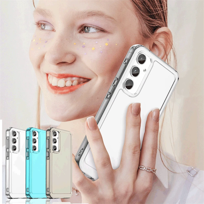 Per Samsung Galaxy A55 Custodia Samsung Galaxy A55 A35 A15 A25 A05S S24 5G Cover Coque Funda Paraurti Cover Posteriore Morbida Per Telefono Galaxy A55