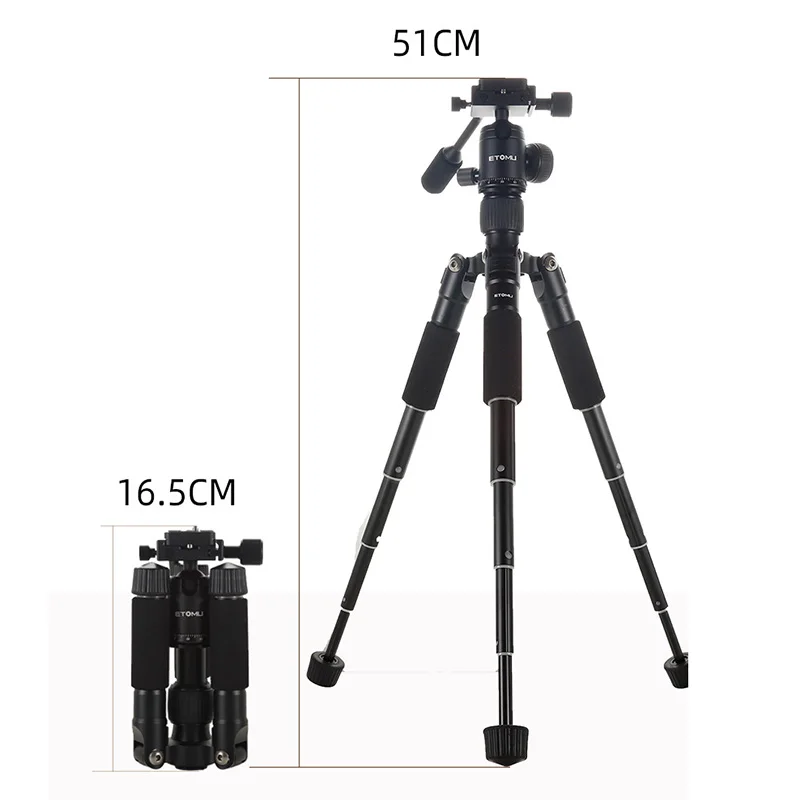 Mini Tripod Aluminum Alloy With Ball Head Digital SLR Camera Desktop Stand Portable Phone