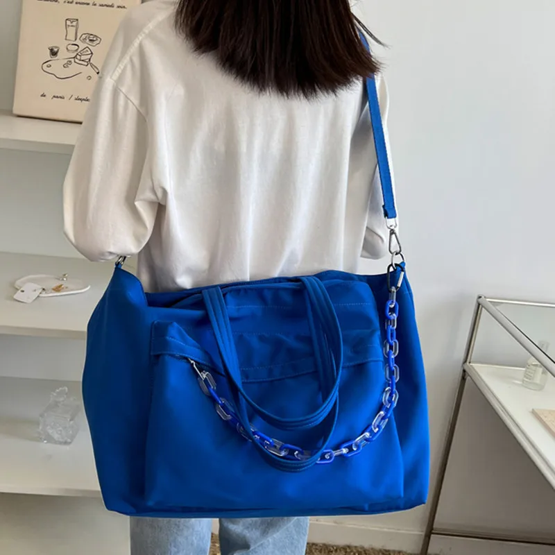 Fashionable Large Capacity Canvas Bag For Household Outings Carrying Bags For Business Trips Portable Short Distance Luggage Bag