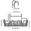 Hanger Window Balcony Window Sill Drying Rack Hanging Shoe Rack Balcony Drying Shoe Rack, Holds up to 4 Pair - Black 3