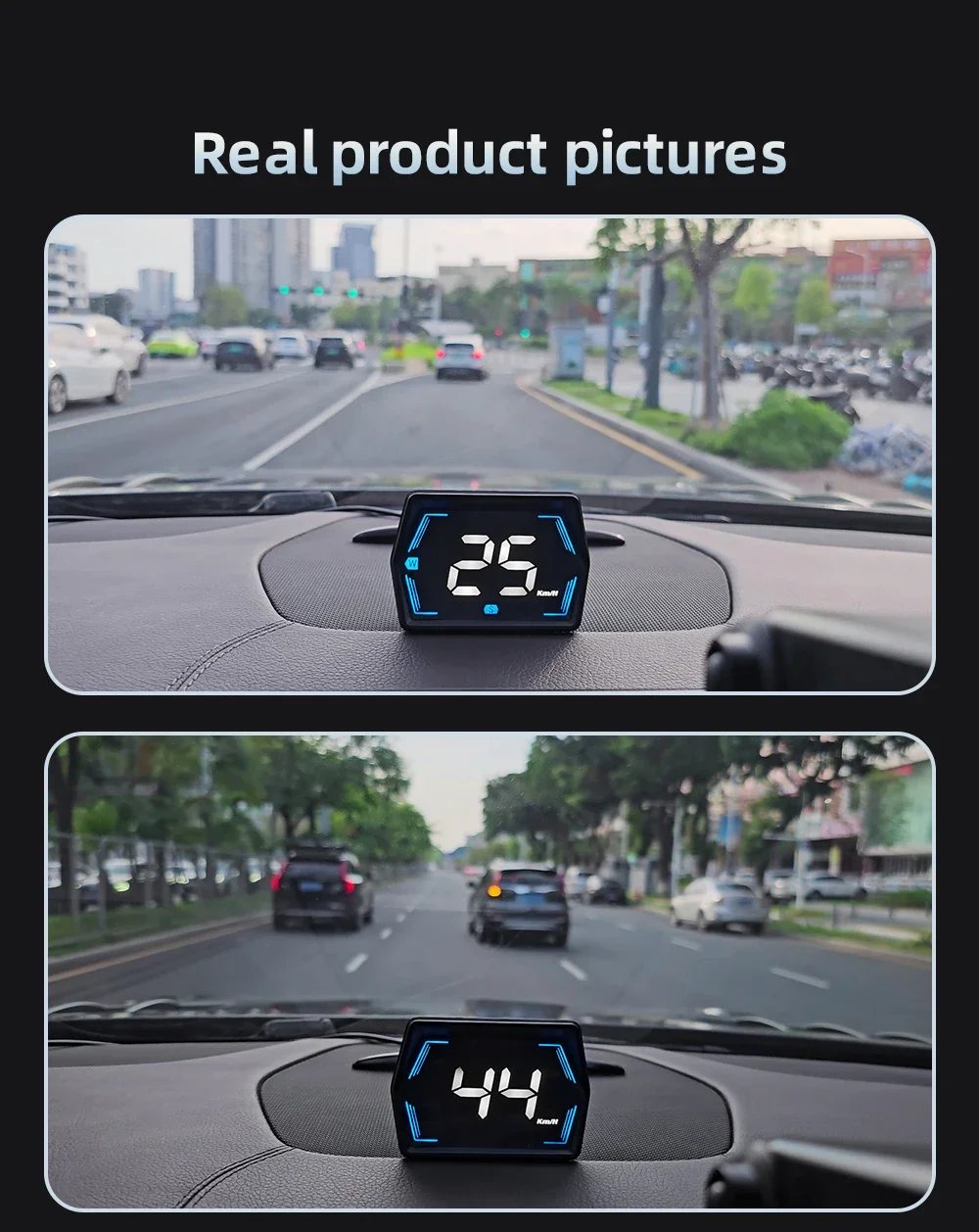 GPS HUD G20 Car Digital Speedometer Head-up Display Speed Meter Mph Kmh Compass