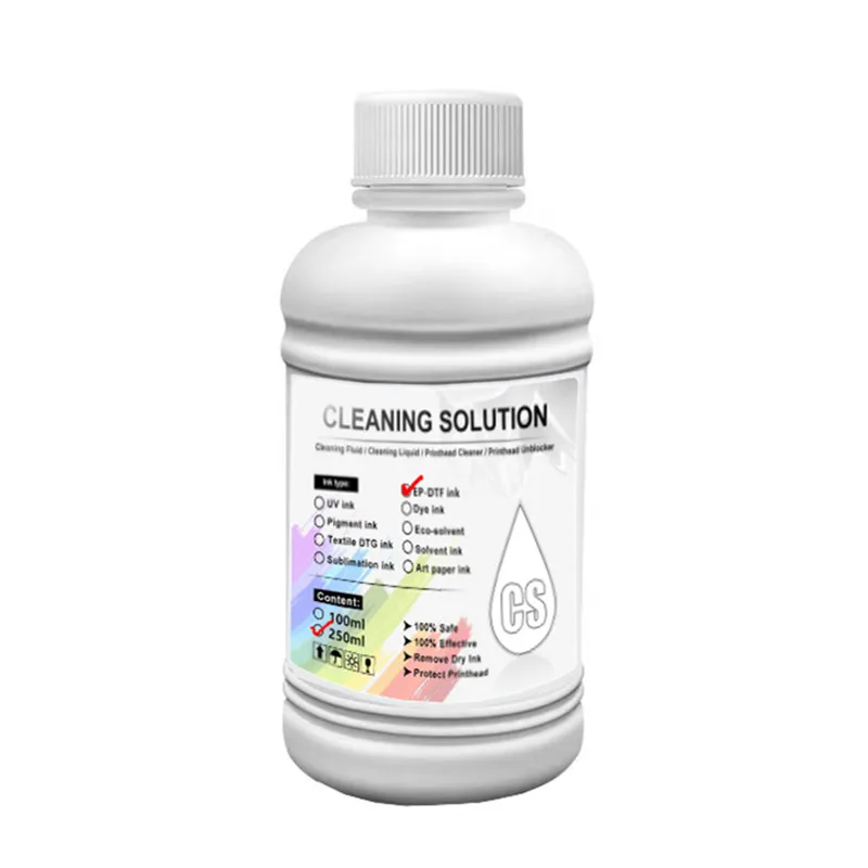 DTF Power Cleaner DTF Cleaning Solution Liquid For Direct to Film Printer Printhead Tube Maintenance printer cleaner