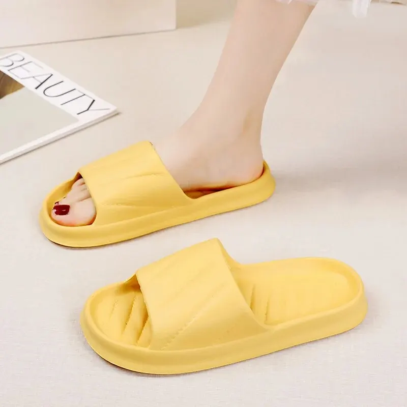 Women Slippers Sandals Lightweight Summer Indoor Non-slip EVA Soft Sole Couple Home Slides Leisure Shower Shoes