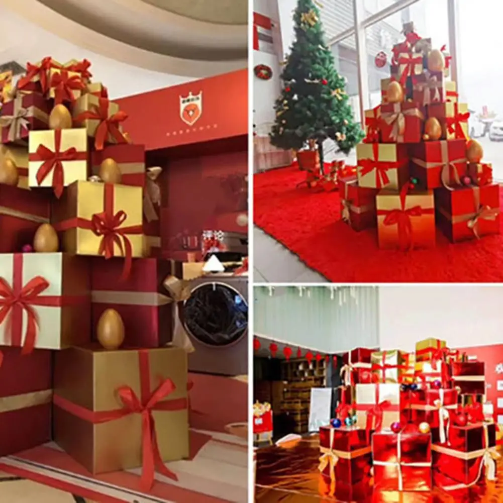 

5 шт. уникальная коробка для рождественской елки, противоударный яркий цвет, коробка для Рождественского украшения, праздничное уличное Рождественское украшение
