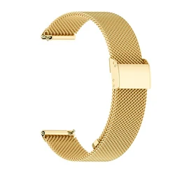 Premium Silicone Smart Watch Strap, Adjustable Wristband Bracelet, 22mm, Black - 22mm (Gold)