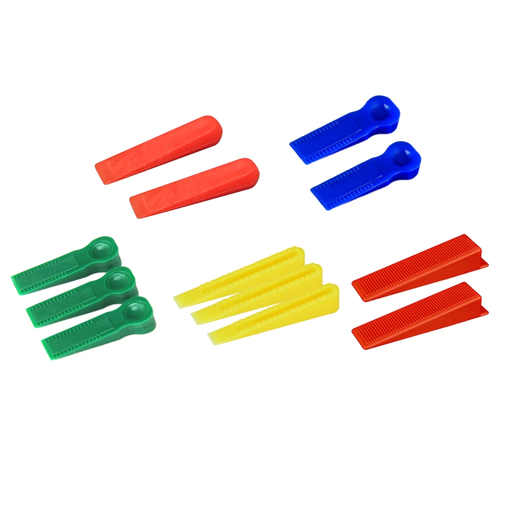 100Pcs Reusable Wedges Porcelain Ceramic Durable Tile Ceramic Level Spacer for Home Decoration Gap Filling Tiling tile spacers