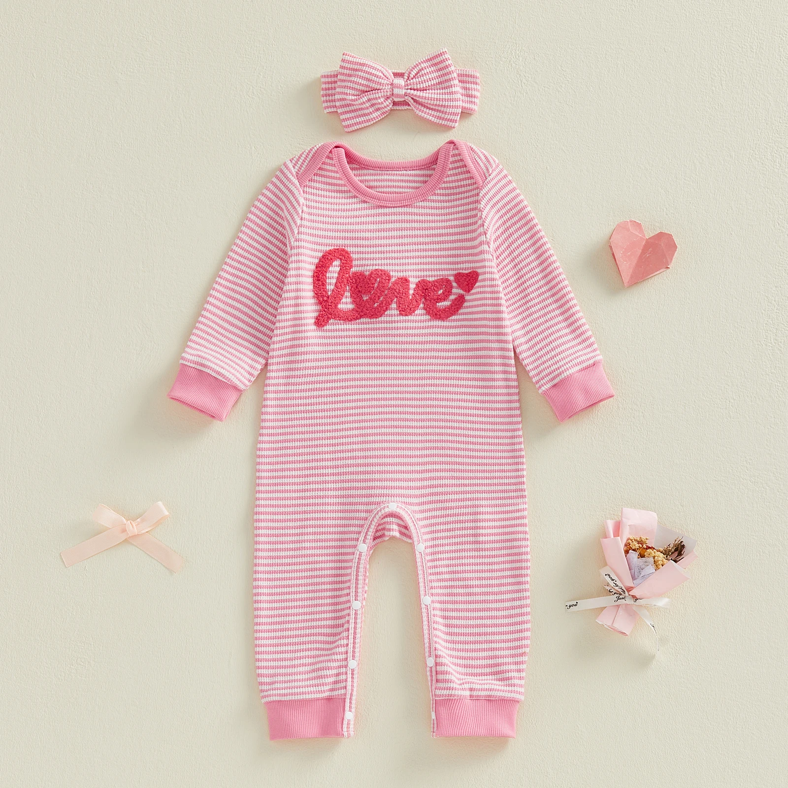 Toddler Girl Winter Warm Romper with Hooded Long Sleeve Zipper Front Snowflake Print Jumpsuit and Matching Scarf