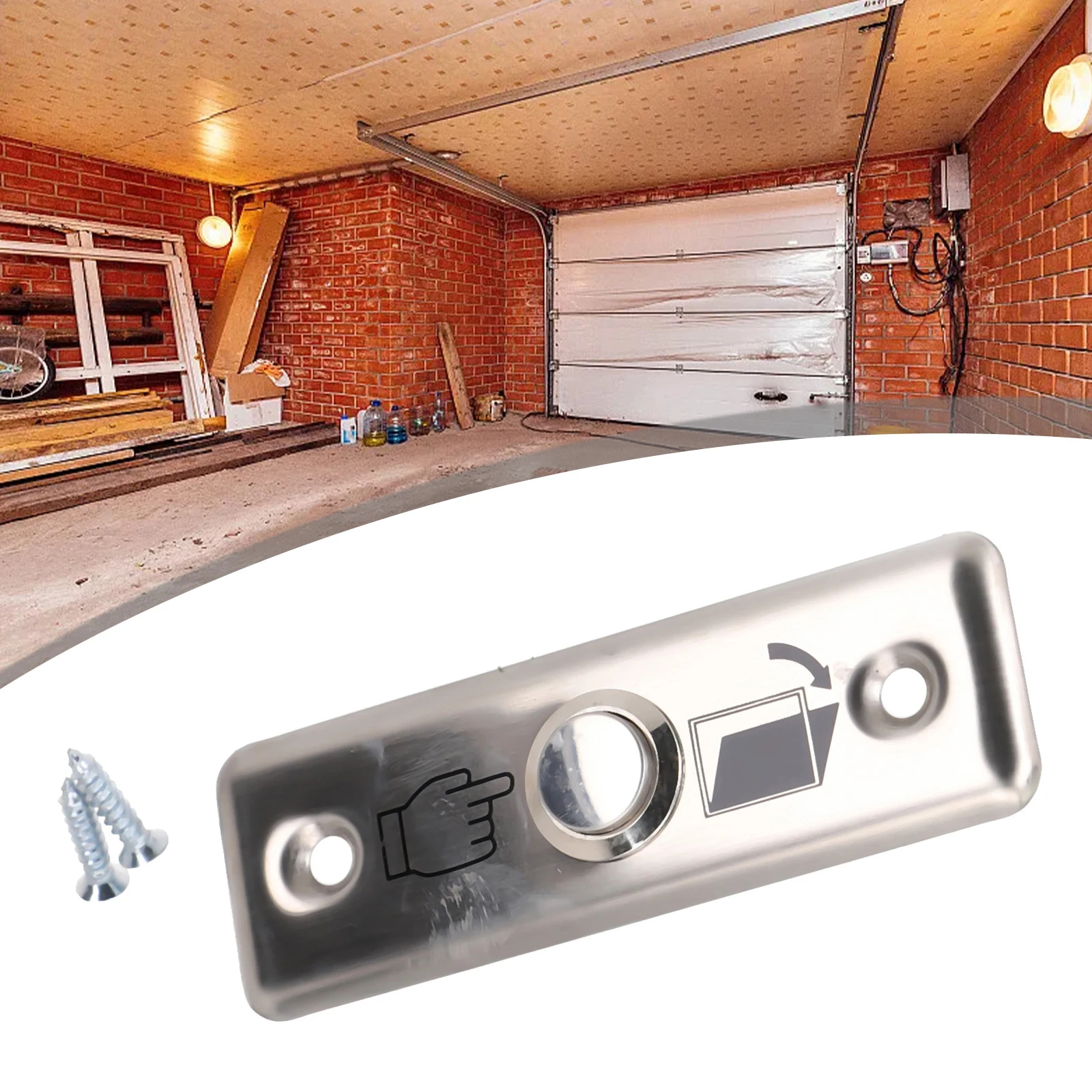 

High quality Stainless Slim Door Switch Button Durable Switch Steel Release Button For Access Control Door Exit Push Top