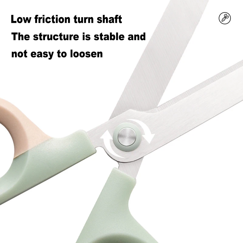 Deli Stationery Scissors Stainless Steel Macaron Color for School Adults Household Office Tailor\'s Scrapbook Paper Craft Scissor