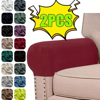 2 Pz/set Divano Bracciolo Copertura Per Soggiorno Elastico Jacquard Poltrona Copertura Divano Caso Antiscivolo Divano Fodera Angolo Caso Decor 1