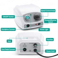 Micromoteur dentaire 65W fort 207B + poignée 102LN, 45000 tr/min, forets à ongles, Machine de manucure, Machine à polir, outils de dentisterie 3