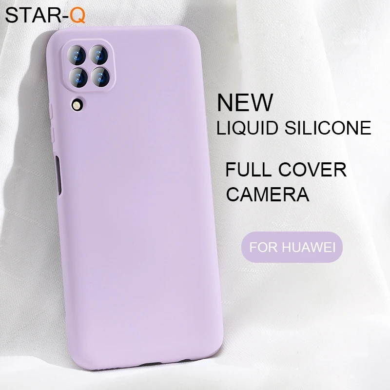 new liquid silicone phone case for huawei p40 lite pro plus