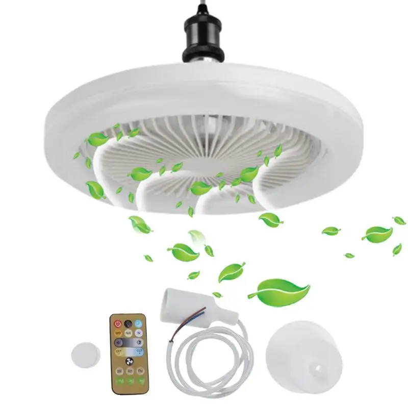

Ceiling Fan With Lighting Quietly Invisible Ceiling Fan LED Light With Remote Control LED Ceiling Lamp For Bedroom Dining Room