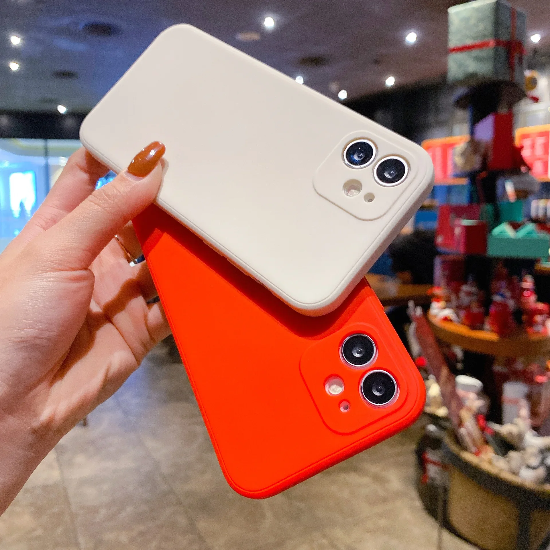 Soft Original Square Liquid Silicone Phone Case For iPhone 11 12 13 Pro Max 14 15 Plus Shockproof Smartphone Protector Cover