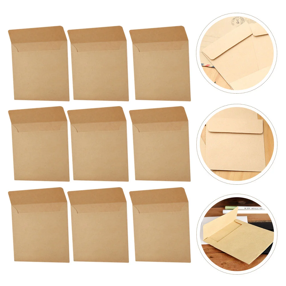 

Brown Small Envelopes Kraft Paper Gift Card Envelopes For Small Item Storage Coin Money Gift Card Kraft Paper