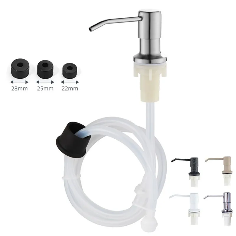 Liquid Soap Dispenser Extension Tube Kit Bottle Replacement for Kitchen