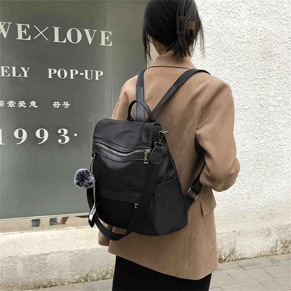 3 In 1 High Quality Anti-theft Backpack Women Waterproof Oxford Shoulder Bags School Bags for Teenager Girls Rucksack Travel Bag 2