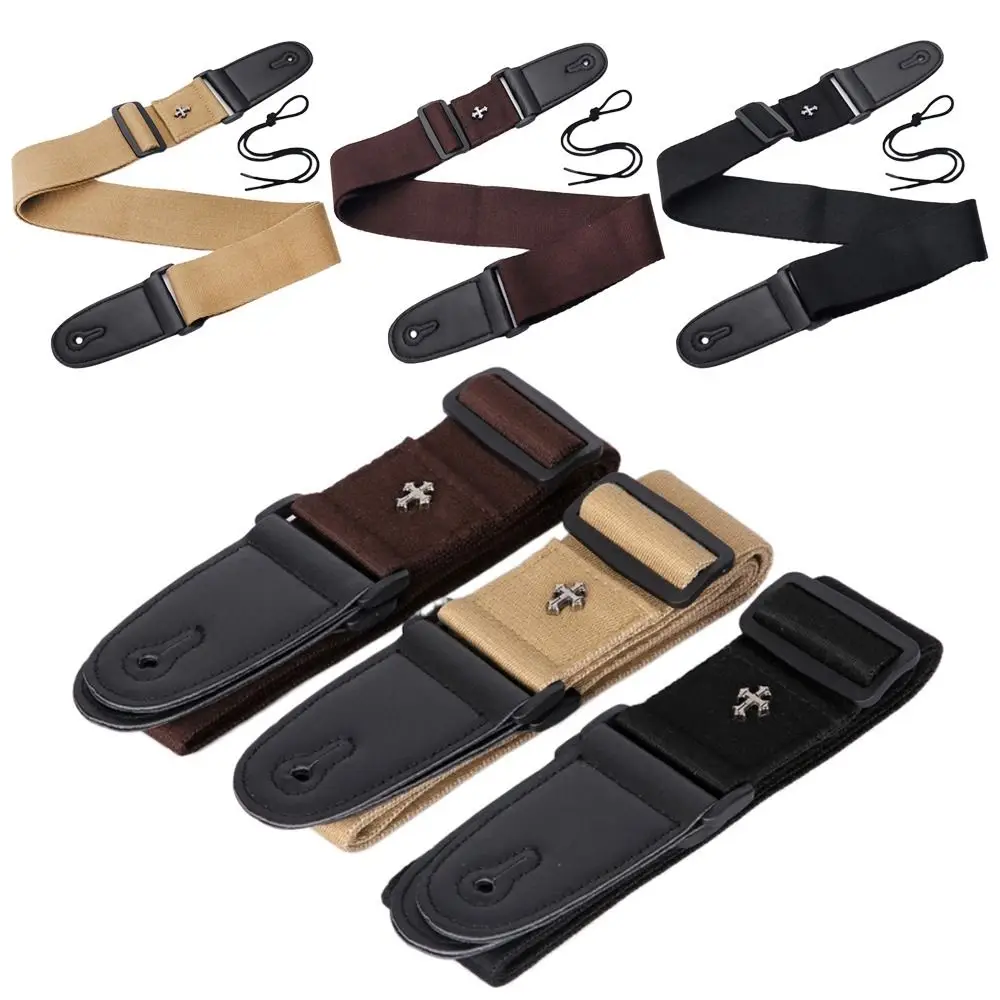 

Регулируемый ремешок для гитары, портативные хлопковые аксессуары для гитары разных цветов