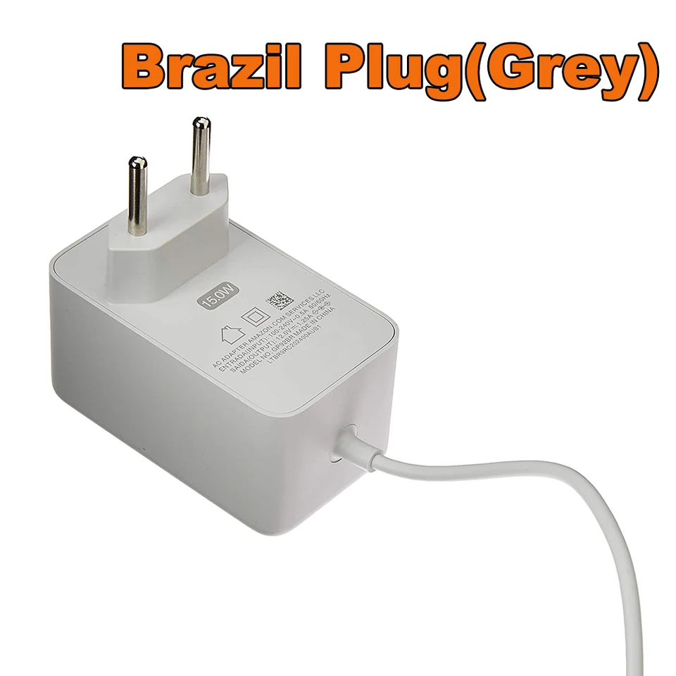 アマゾンコーメドット用電源アダプター,時計付き電源,第3世代,echo