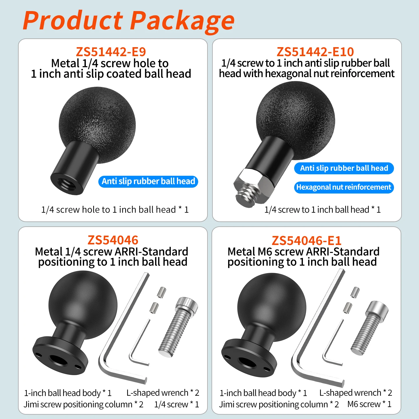 25 mm Kugelkopf-Adapterhalterung 1/4 Zoll / M6 Arri Schraubenloch für Gopro Insta360 Go Ultra Osmo 360 ° Action 5pro Kamera Fahrradhalterung – Detail 28