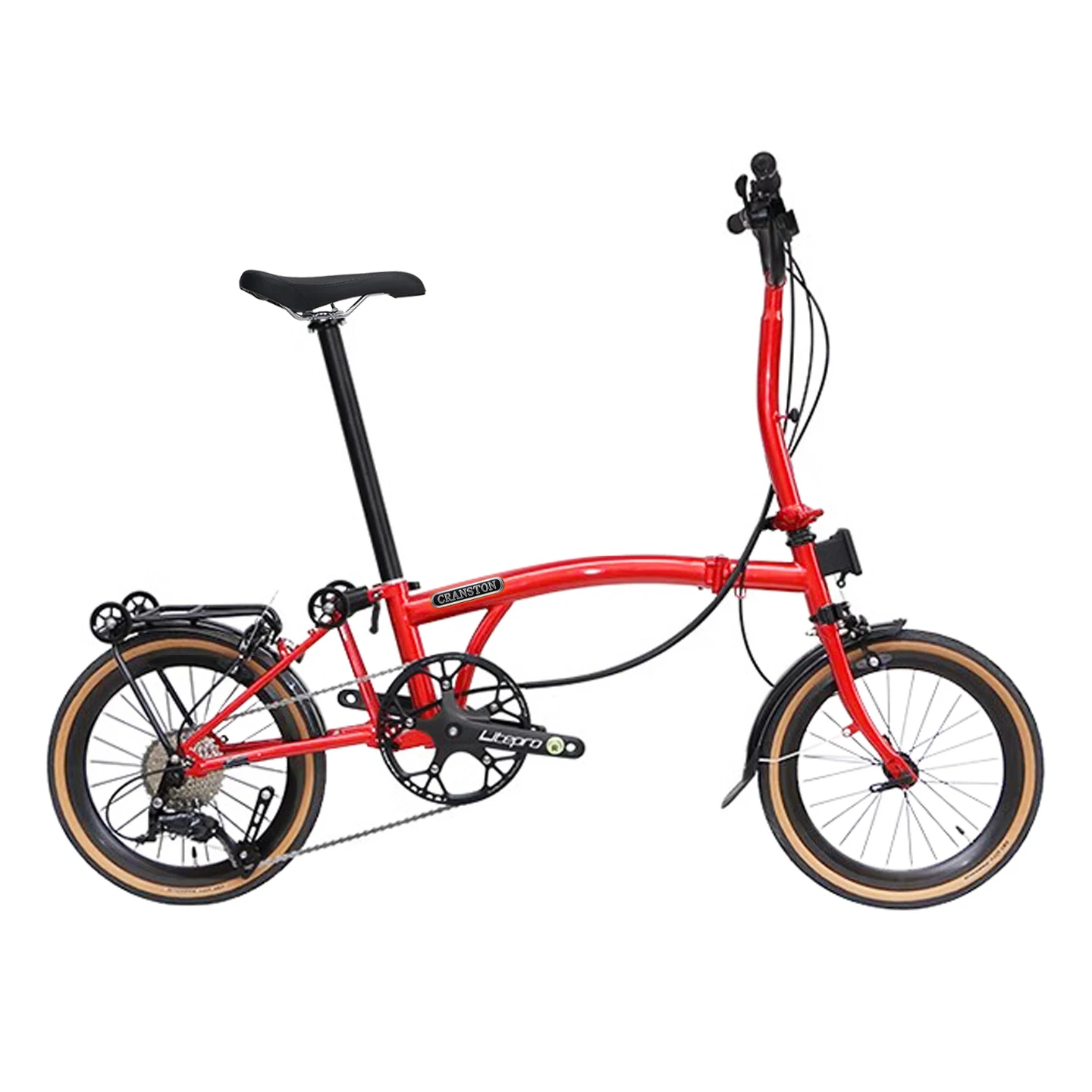 CRANSTON R9 16インチ 9速 Vブレーキ 折りたたみ自転車 ポータブル