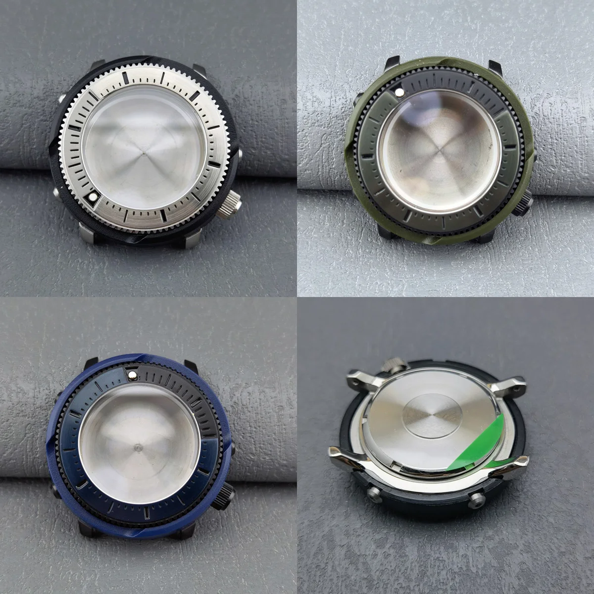 NH35/36 case 46MM Men's watches case sapphire glass FIT NH35 NH36