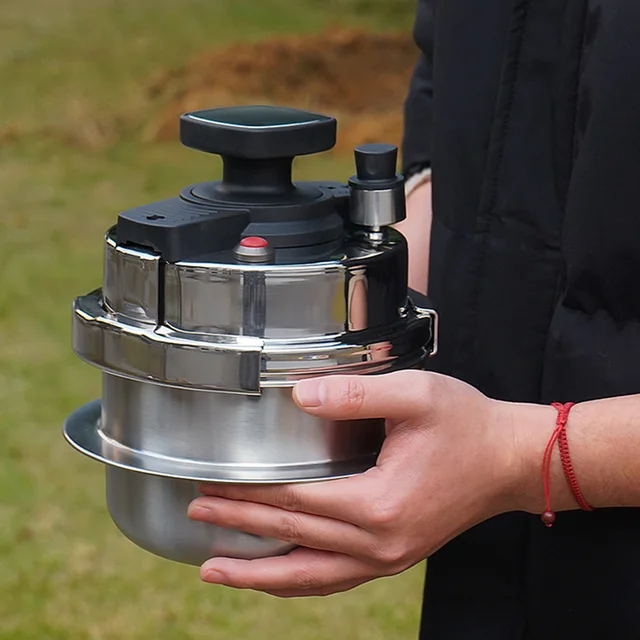 Multifunctional Small Pressure Cooker Nonstick Kitchen Cooking Pot Rice Cooker 304 Stainless Steel 5-minute Quick Cooking Pot 4