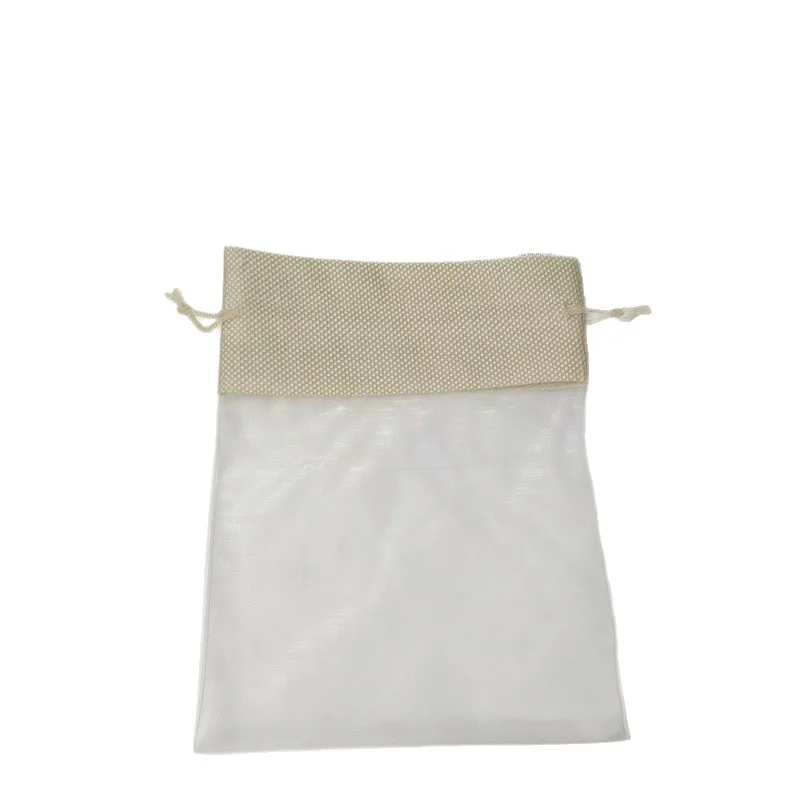 10Pcs Small Linen Jute Drawstring Gift Bags Pouch 15x10cm Wedding Party Favours Sack For Jewelries Gift Makeup Candy Fruits