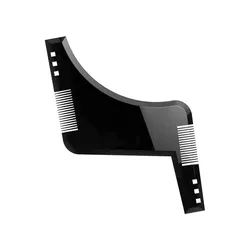 Beard Styling and Shaping Comb Tool - Precision Trimming and Grooming Aid (1pc black)