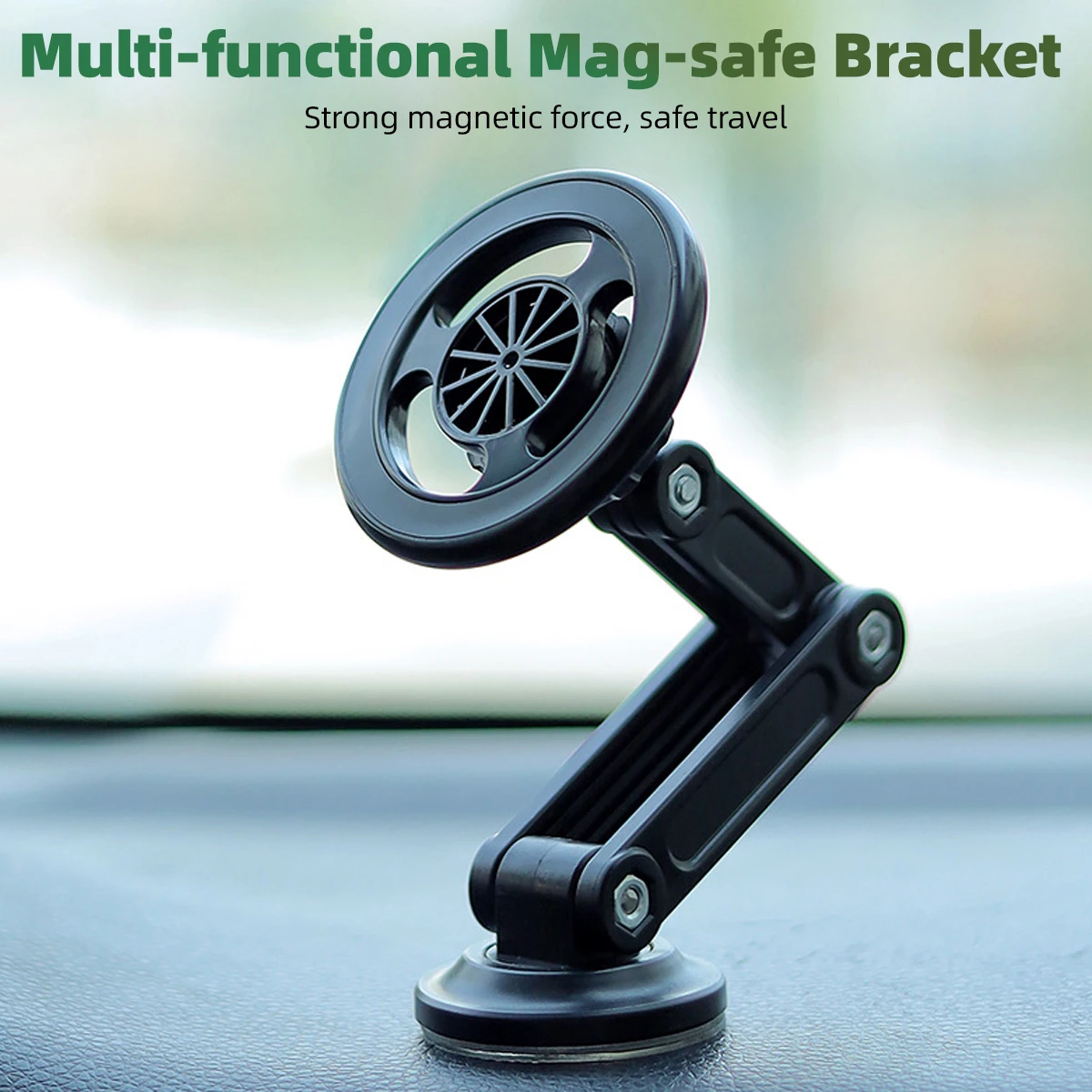 Für Magsafe Faltbare Universal 360-Grad-Drehung Magnetische Auto Halterung Für Navigation Magnetische Auto Telefon Halter Handy Ständer Rack – Detail 1