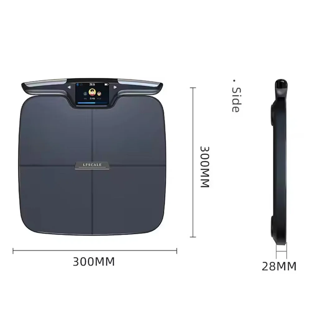 8 Electrodes Digital Smart WIFI Scale for Body Weight Fat Accurate BMI Muscle Mass 28 Body Composition Health Analyzer with App