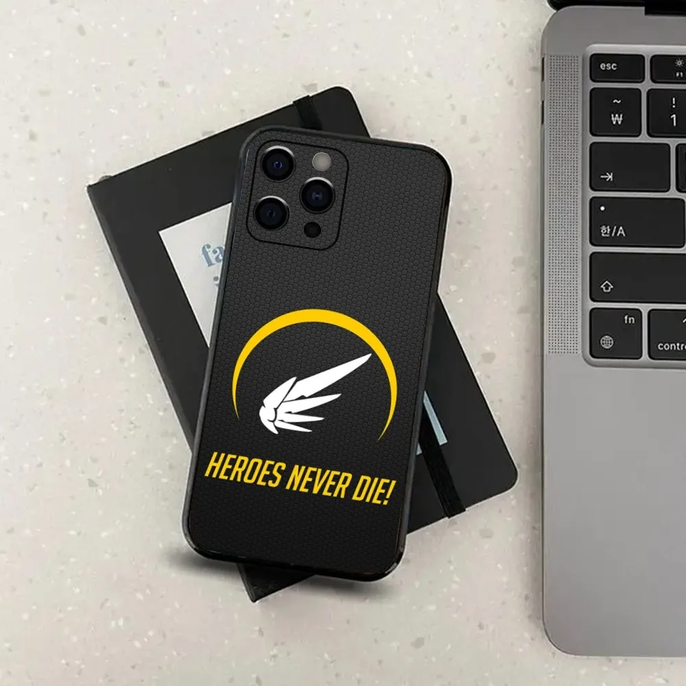 Premium Overwatch Themed Phone Case - Sleek Soft Black Cover