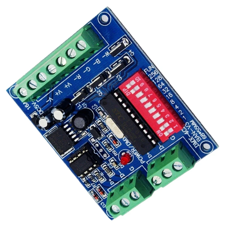스트립용 조광기, 4CH DMX 512 LED 디코더 컨트롤러, 4 채널 DMX-4CH-BAN-V3, DC5V -24V