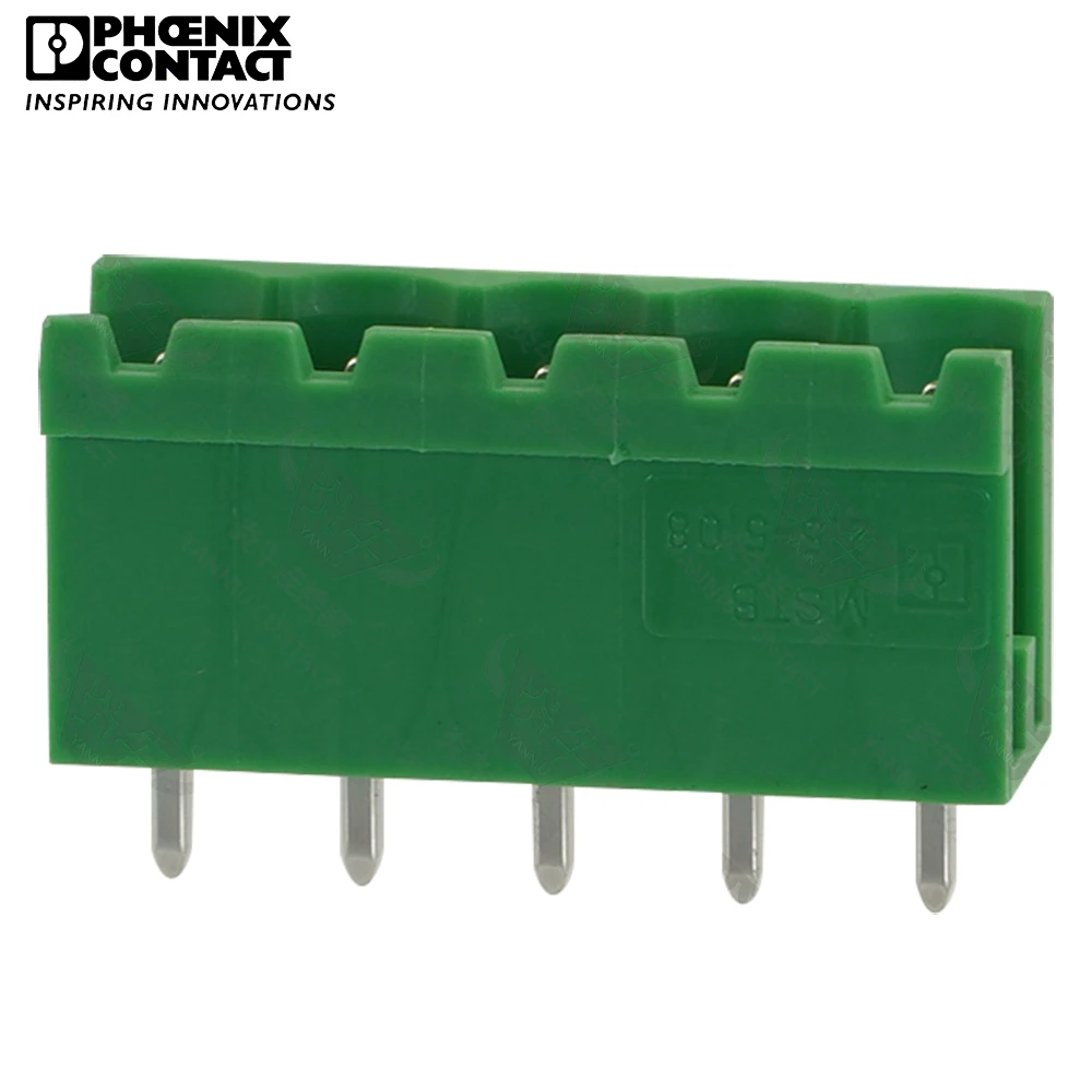 

5.08mm Original Genuine Phoenix Contact Connector PCB Pluggable PLUG-IN Terminal Block 5 Pin MSTBV 2.5 G 5.08 1758047 12A 320V